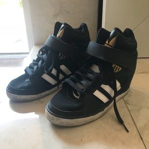 Adidas Black Platform Sneakers (US 8)